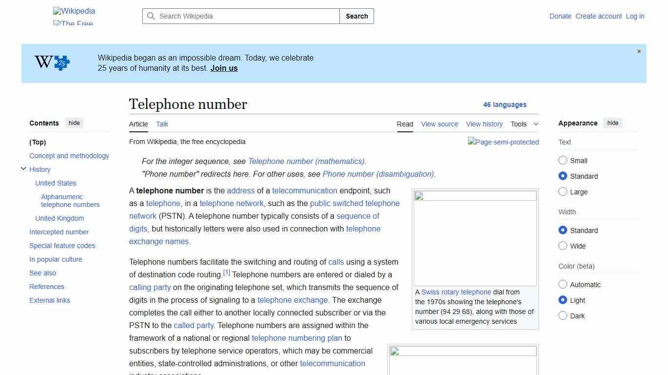 Telephone number - Wikipedia